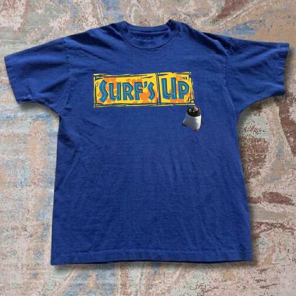 Blue Surf_S Up T Shirt With Yellow And Blue
